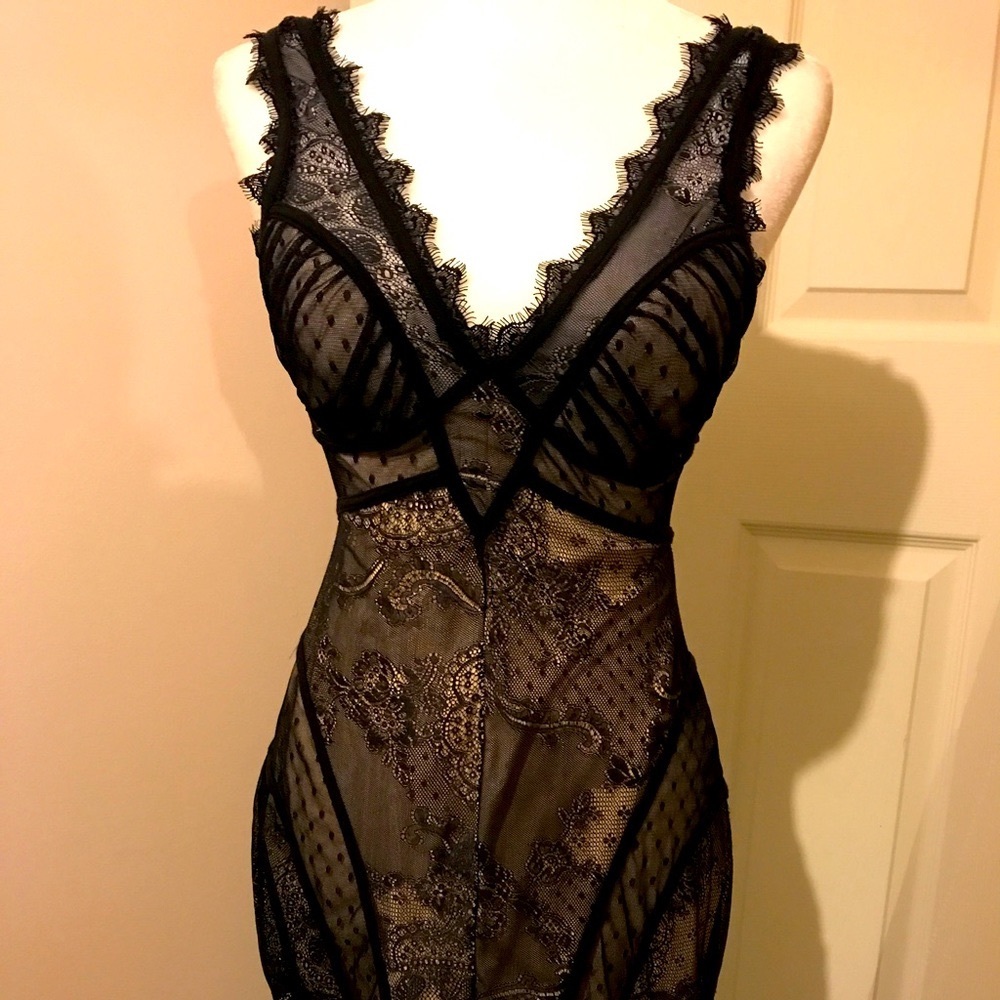 Black Bebe Dress with Lining